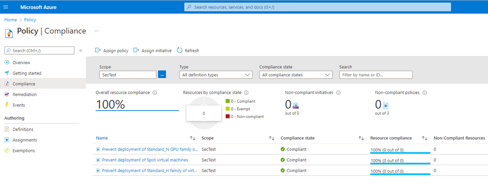 azure portal content security policy